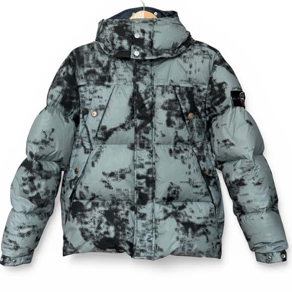 Stone Island Other - Stone Island FW24 Earth Mapping Camo Ice Jacket - Thermo-Reactive Puffer M
